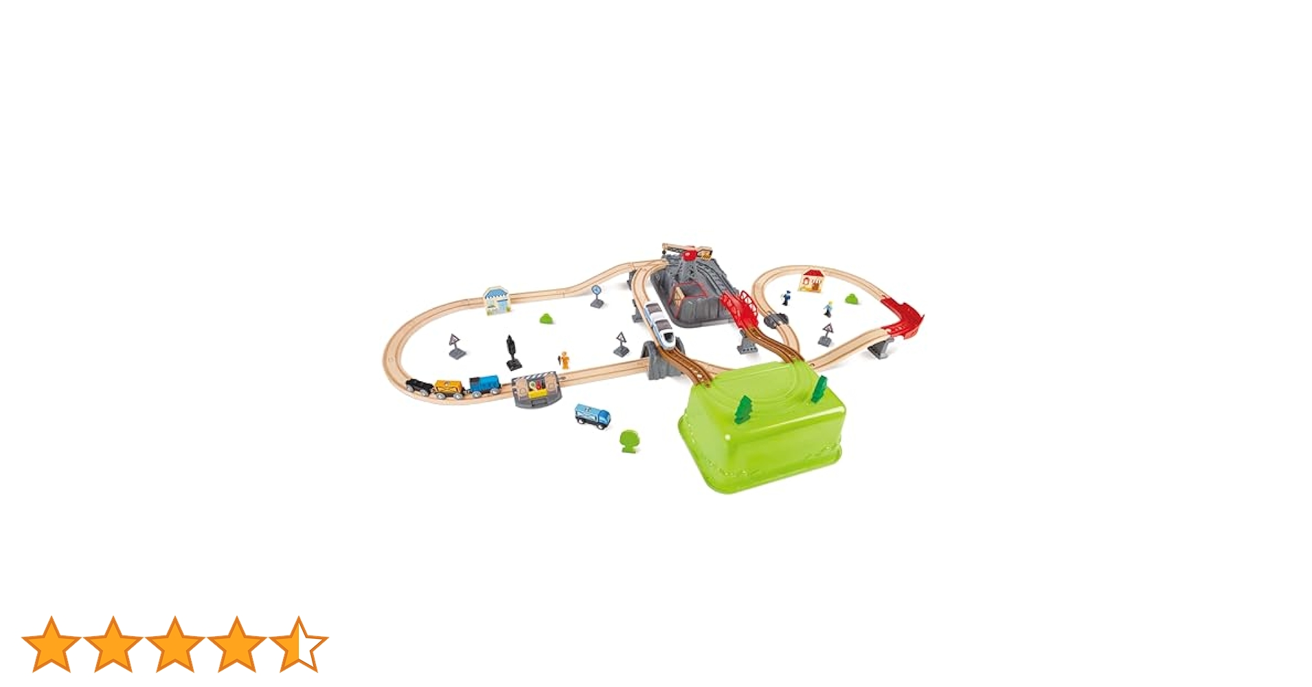 ハペ　オモチャまとめ売り 楽天市場】Hape ハペ E3764 お片付けボックスレールセット 3歳